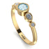 Bezel Symmetrical Aquamarine Ring - Ivy No. 401